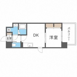 プライマル南森町の物件間取画像